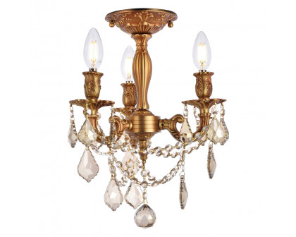 Elegant - Chateau Design 3-Light 14'' Ceiling Mount