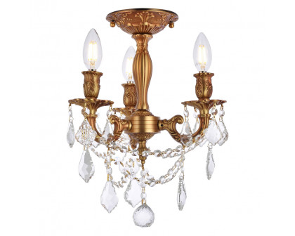 Elegant - Chateau Design 3-Light 14'' Ceiling Mount