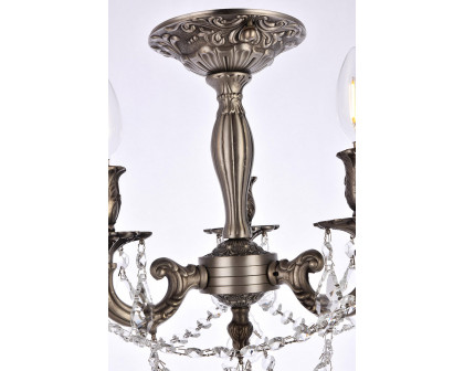 Elegant Chateau Design 3-Light 14'' Ceiling Mount - Pewter (9203F13PW-RC)