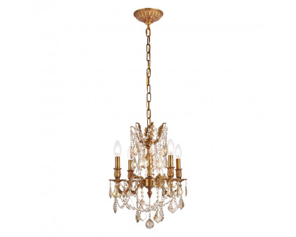 Elegant - Chateau Design 4-Light 21'' Mini Chandelier