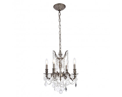 Elegant - Chateau Design 4-Light 21'' Mini Chandelier