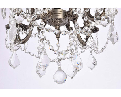 Elegant Chateau Design 4-Light 21'' Mini Chandelier - Pewter (9204D17PW-RC)