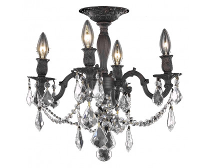 Elegant - Chateau Design 4-Light 19'' Ceiling Mount