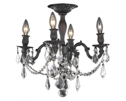 Elegant - Chateau Design 4-Light 19'' Ceiling Mount