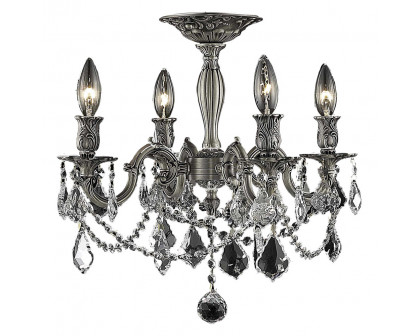 Elegant - Chateau Design 4-Light 19'' Ceiling Mount