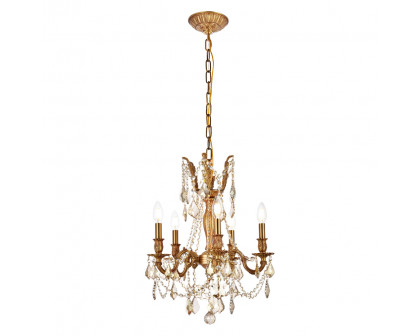 Elegant - Chateau Design 5-Light 19'' Mini Chandelier