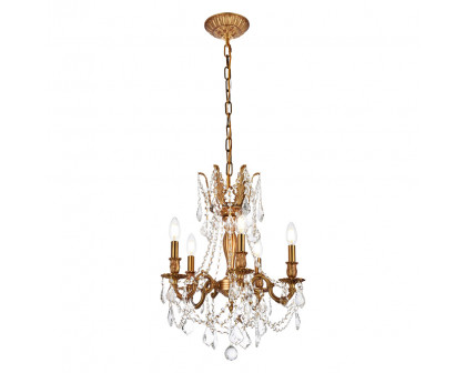 Elegant - Chateau Design 5-Light 19'' Mini Chandelier