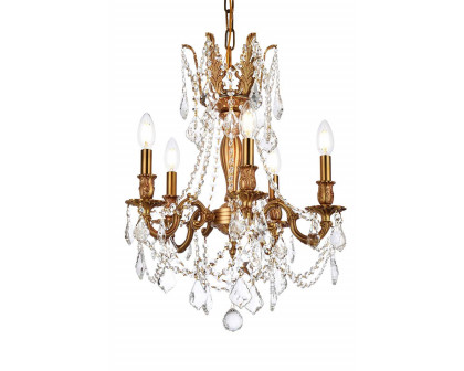 Elegant - Chateau Design 5-Light 19'' Mini Chandelier