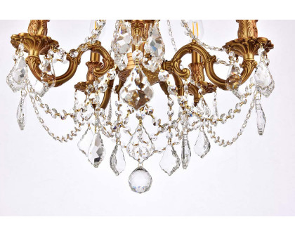 Elegant Chateau Design 5-Light 19'' Mini Chandelier - French Gold (9205D18FG-RC)