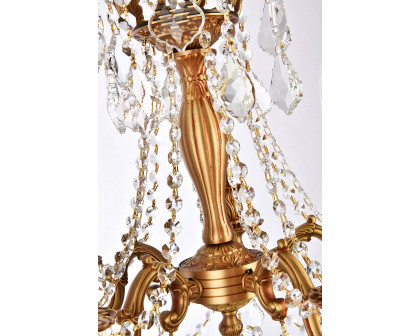 Elegant Chateau Design 5-Light 19'' Mini Chandelier - French Gold (9205D18FG-RC)