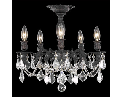 Elegant - Chateau Design 5-Light 18'' Ceiling Mount