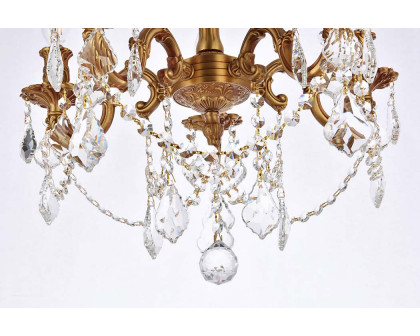 Elegant Chateau Design 5-Light 18'' Ceiling Mount - French Gold (9205F18FG-RC)