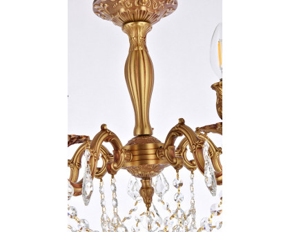 Elegant Chateau Design 5-Light 18'' Ceiling Mount - French Gold (9205F18FG-RC)