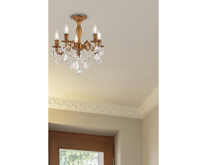 Elegant Chateau Design 5-Light 18'' Ceiling Mount - French Gold (9205F18FG-RC)