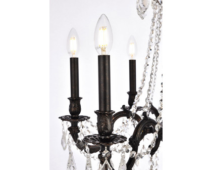 Elegant Chateau Design 6-Light 26'' Chandelier - Dark Bronze (9206D23DB-RC)