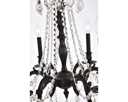 Elegant Chateau Design 6-Light 26'' Chandelier - Dark Bronze (9206D23DB-RC)