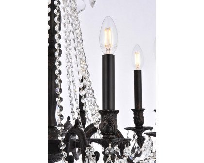 Elegant Chateau Design 8-Light 30'' Chandelier - Dark Bronze (9208D24DB-RC)