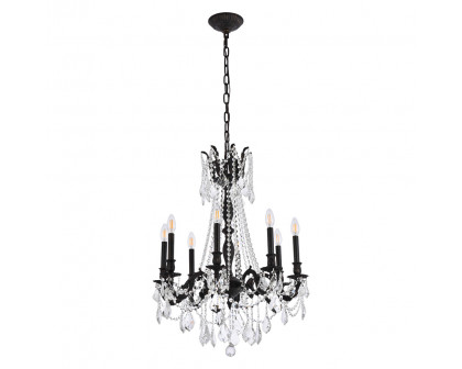 Elegant Chateau Design 8-Light 30'' Chandelier - Dark Bronze (9208D24DB-RC)