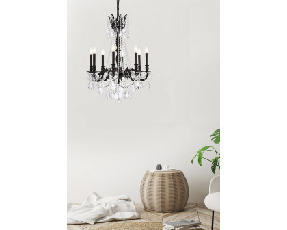 Elegant Chateau Design 8-Light 30'' Chandelier - Dark Bronze (9208D24DB-RC)