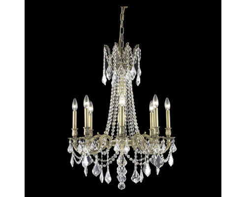 Elegant Chateau Design 8-Light 30'' Chandelier - French Gold (9208D24FG-RC)