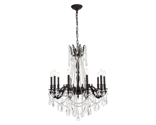 Elegant Chateau Design 10-Light 31'' Chandelier - Dark Bronze (9210D28DB-RC)