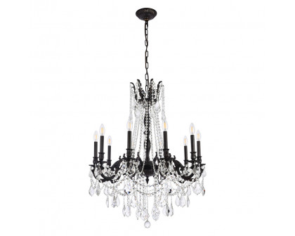 Elegant Chateau Design 10-Light 31'' Chandelier - Dark Bronze (9210D28DB-RC)