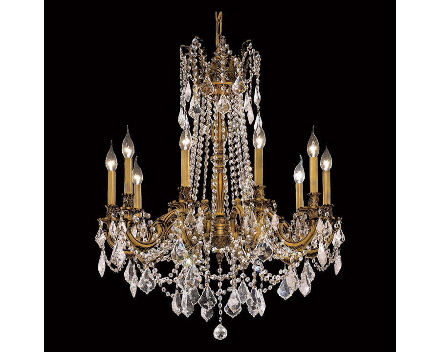 Elegant Chateau Design 10-Light 31'' Chandelier - French Gold (9210D28FG-RC)