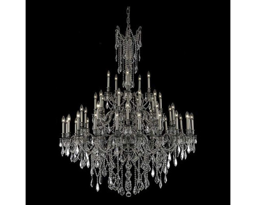 Elegant Chateau Design 45-Light 66'' Chandelier - Pewter (9245G54PW-RC)