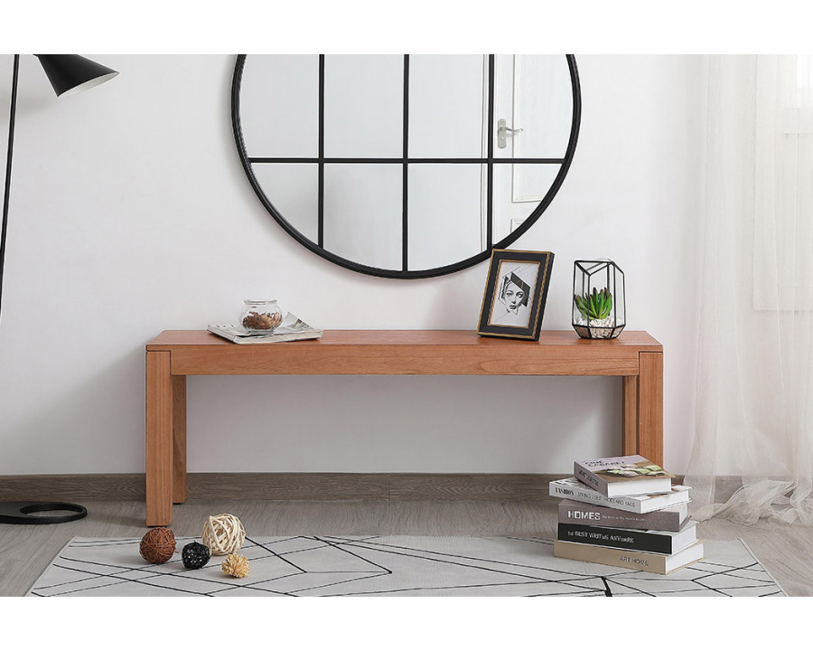 Elegant 50" Wooden Bench - Cherry Wood (AF110150CY)