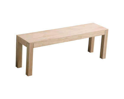 Elegant 50" Wooden Bench - Maple Wood (AF110150MP)