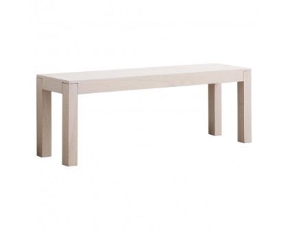 Elegant 50" Wooden Bench - Oyster Wood (AF110150OT)