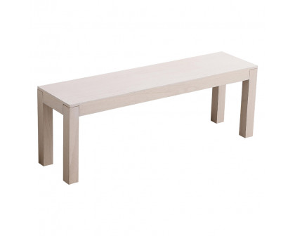 Elegant 50" Wooden Bench - Oyster Wood (AF110150OT)