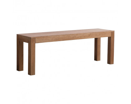 Elegant 50" Wooden Bench - Walnut Wood (AF110150WT)