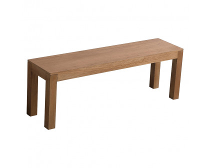 Elegant 50" Wooden Bench - Walnut Wood (AF110150WT)