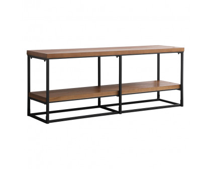 Elegant 66" Industrial TV Stand - Wood/Black (AF110360WT)