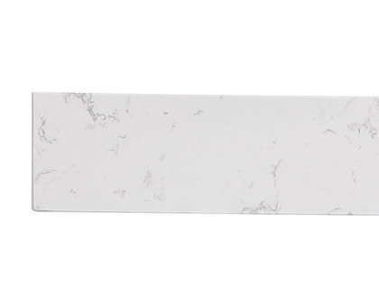 Elegant Backsplash - White Marble, D 24" (BS1124CW)