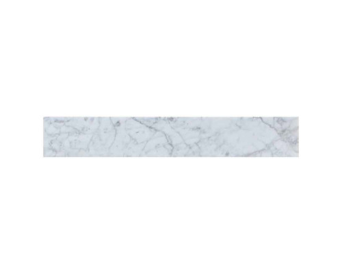 Elegant Bathroom Vanity Backsplash - White/Gray Marble, D 24" (BS1224CRA)