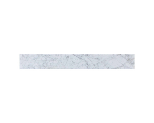 Elegant Bathroom Vanity Backsplash - White/Gray Marble, D 30" (BS1230CRA)