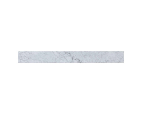 Elegant Bathroom Vanity Backsplash - White/Gray Marble, D 36" (BS1236CRA)