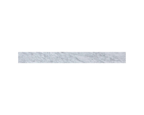 Elegant Bathroom Vanity Backsplash - White/Gray Marble, D 40" (BS1240CRA)