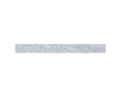 Elegant Bathroom Vanity Backsplash - White/Gray Marble, D 42" (BS1242CRA)