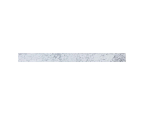 Elegant Bathroom Vanity Backsplash - White/Gray Marble, D 48" (BS1248CRA)