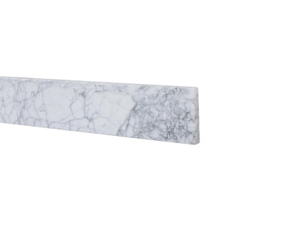 Elegant Bathroom Vanity Backsplash - White/Gray Marble, D 48" (BS1248CRA)