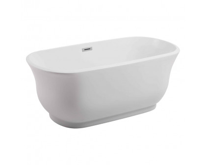 Elegant Bathtub - White, D 59" (BT10259GW)