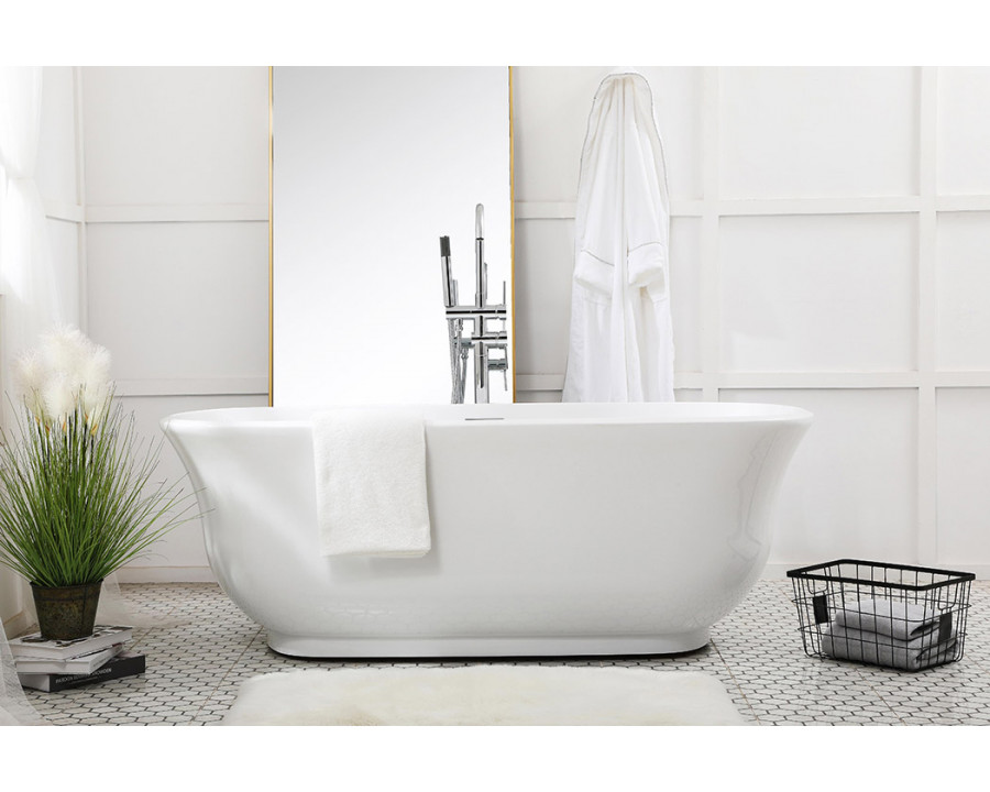 Elegant Bathtub - White, D 67" (BT10267GW)