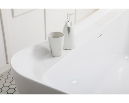 Elegant Bathtub - White, D 59" (BT10459GW)