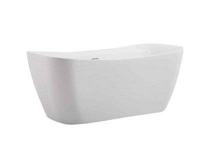 Elegant Bathtub - White, D 59" (BT10459GW)