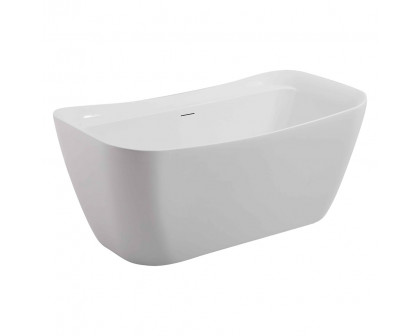 Elegant Bathtub - White, D 59" (BT10459GW)