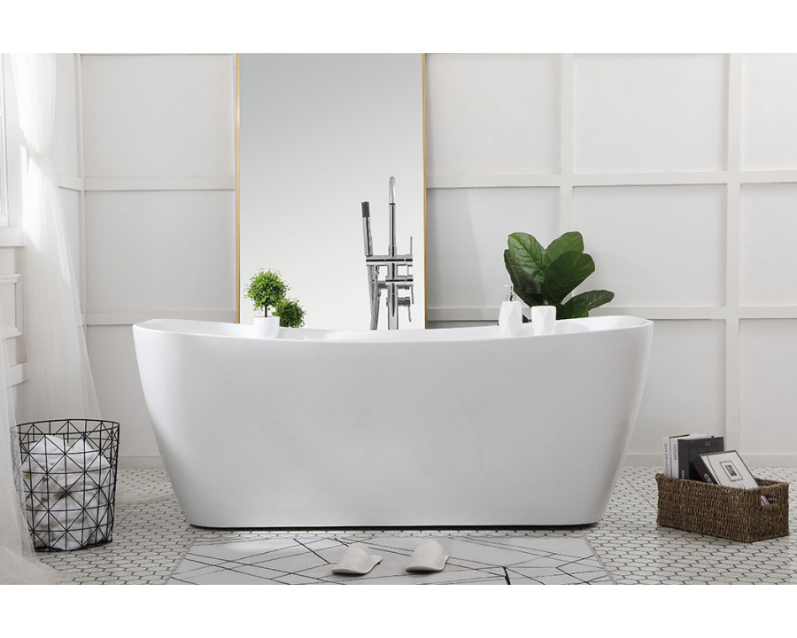 Elegant Bathtub - White, D 67" (BT10467GW)