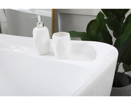 Elegant Bathtub - White, D 67" (BT10467GW)